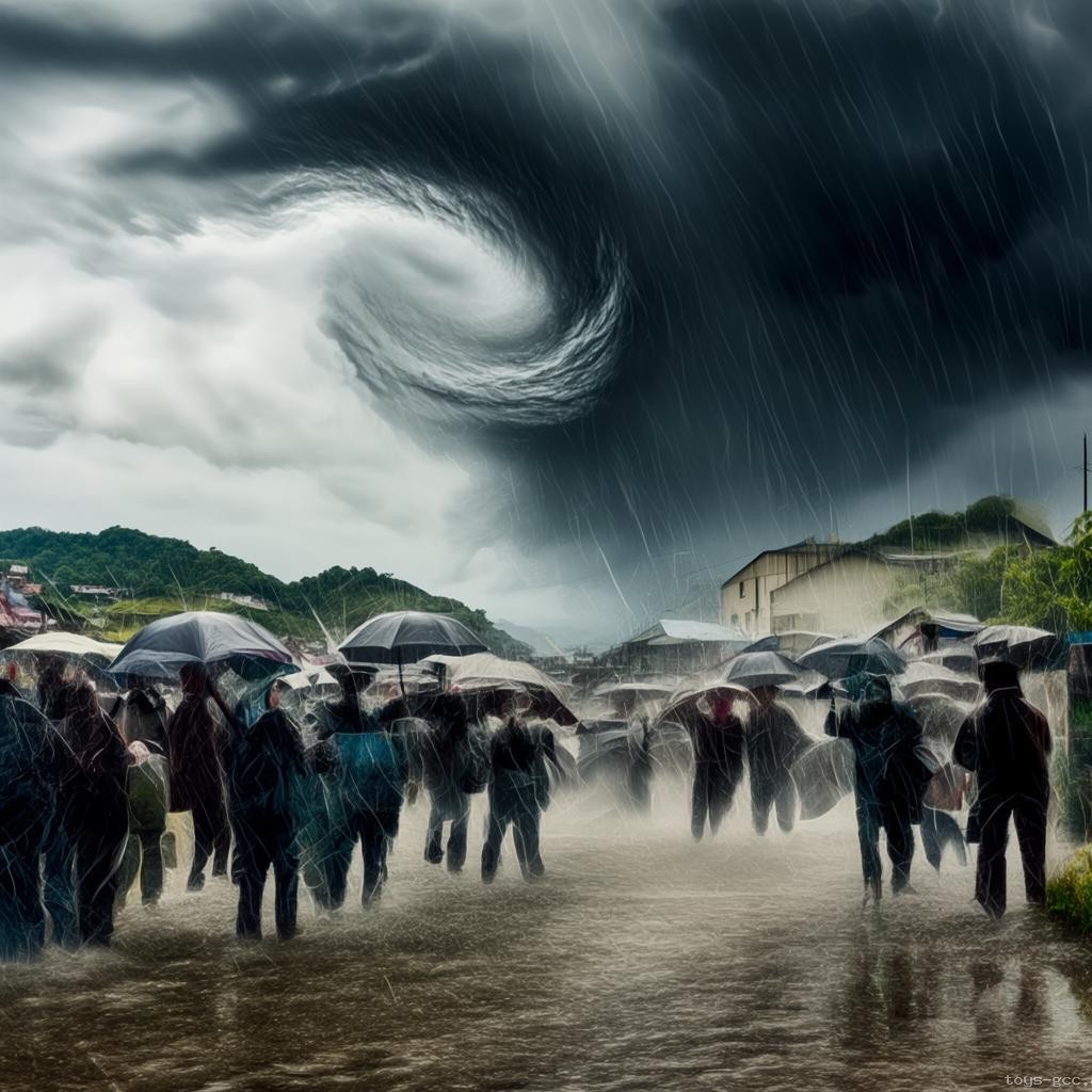 台风蝴蝶登陆海南东方的亲历记🌀,家园守护战
